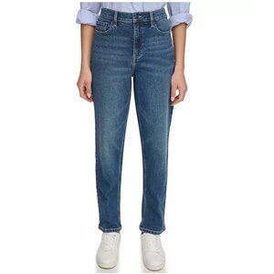 Calvin Klein Women's Vintage High Rise Soft Stretch Straight Leg Jeans Size 16